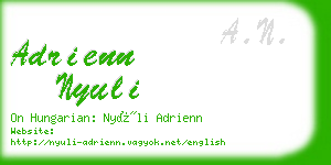 adrienn nyuli business card